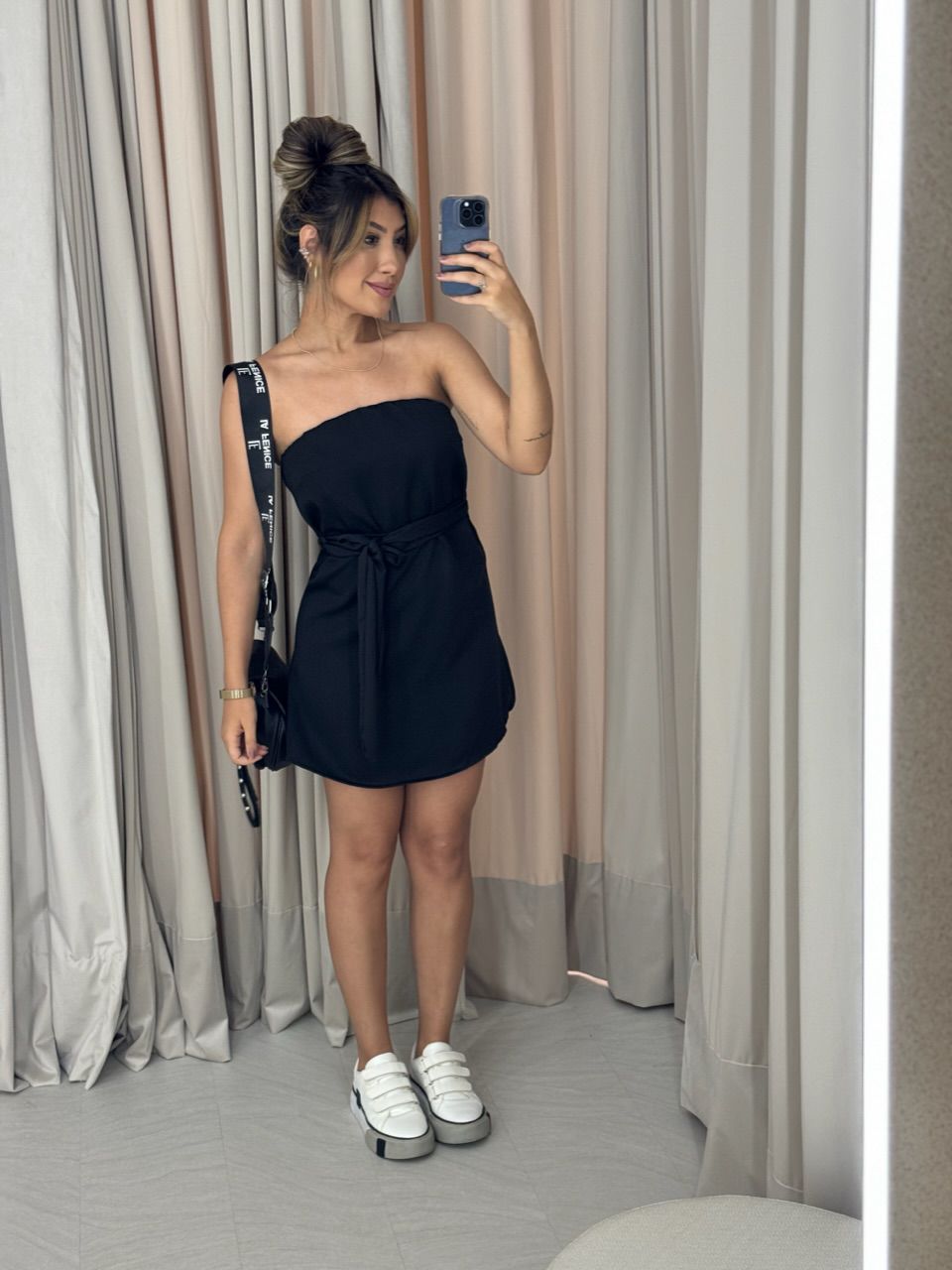 VESTIDO MARIANA TOMARA QUE CAIA PRETO - 0047820032 - CAROLLA FERRARO