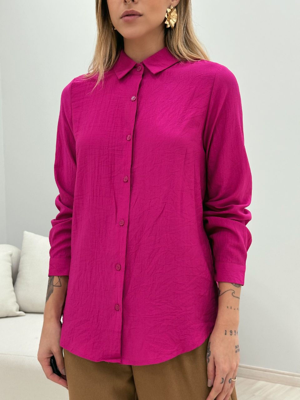 CAMISA LARA LISA FUCSIA