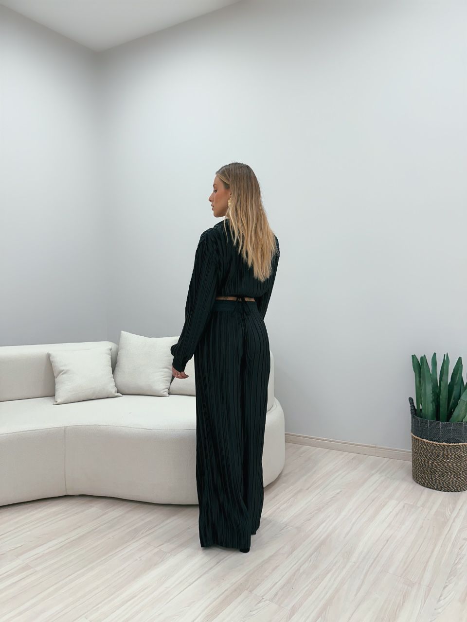 CONJUNTO CAMILA PLISSADO PRETO