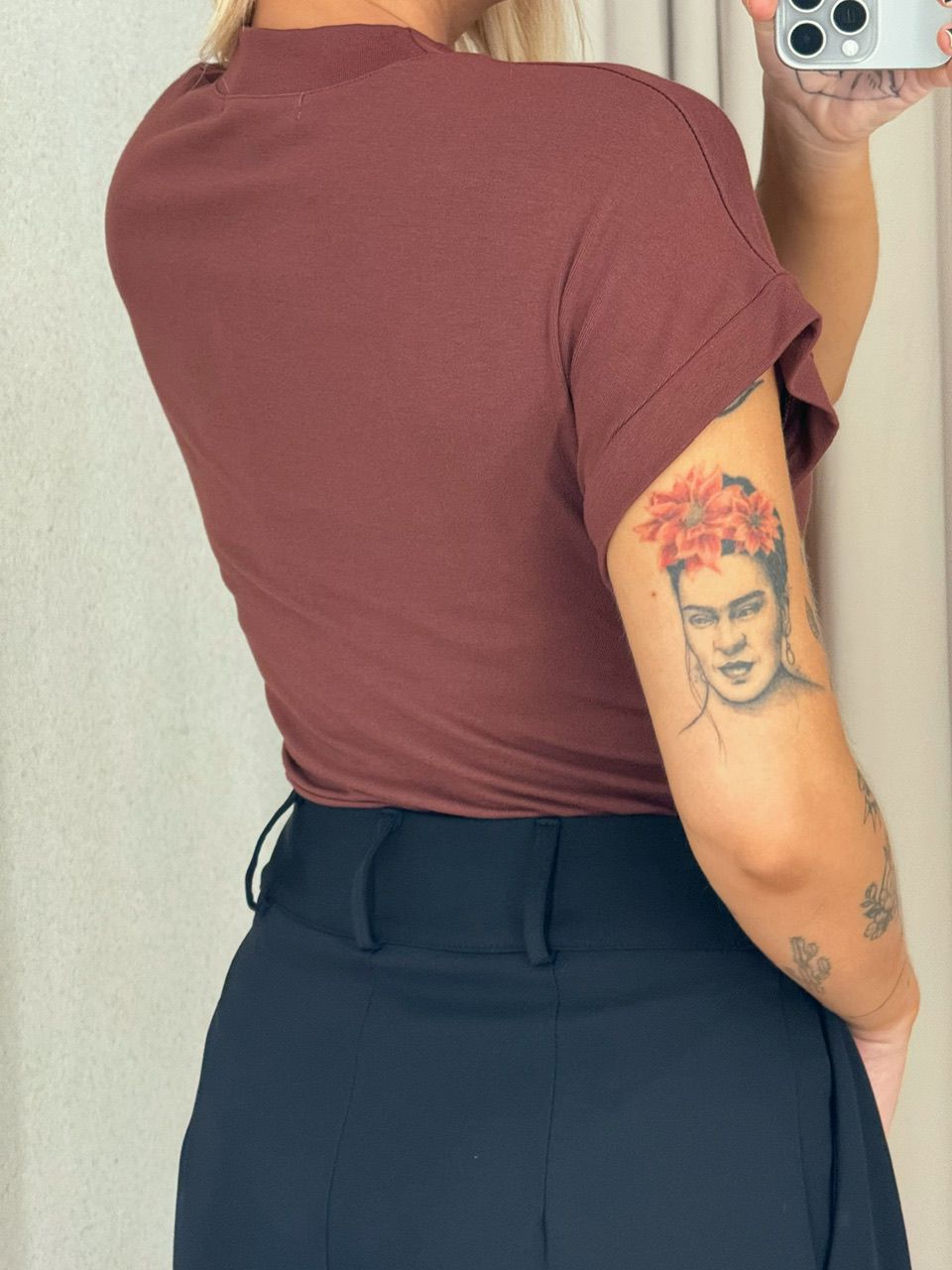 BODY LELE MANGA TERRA COTA 