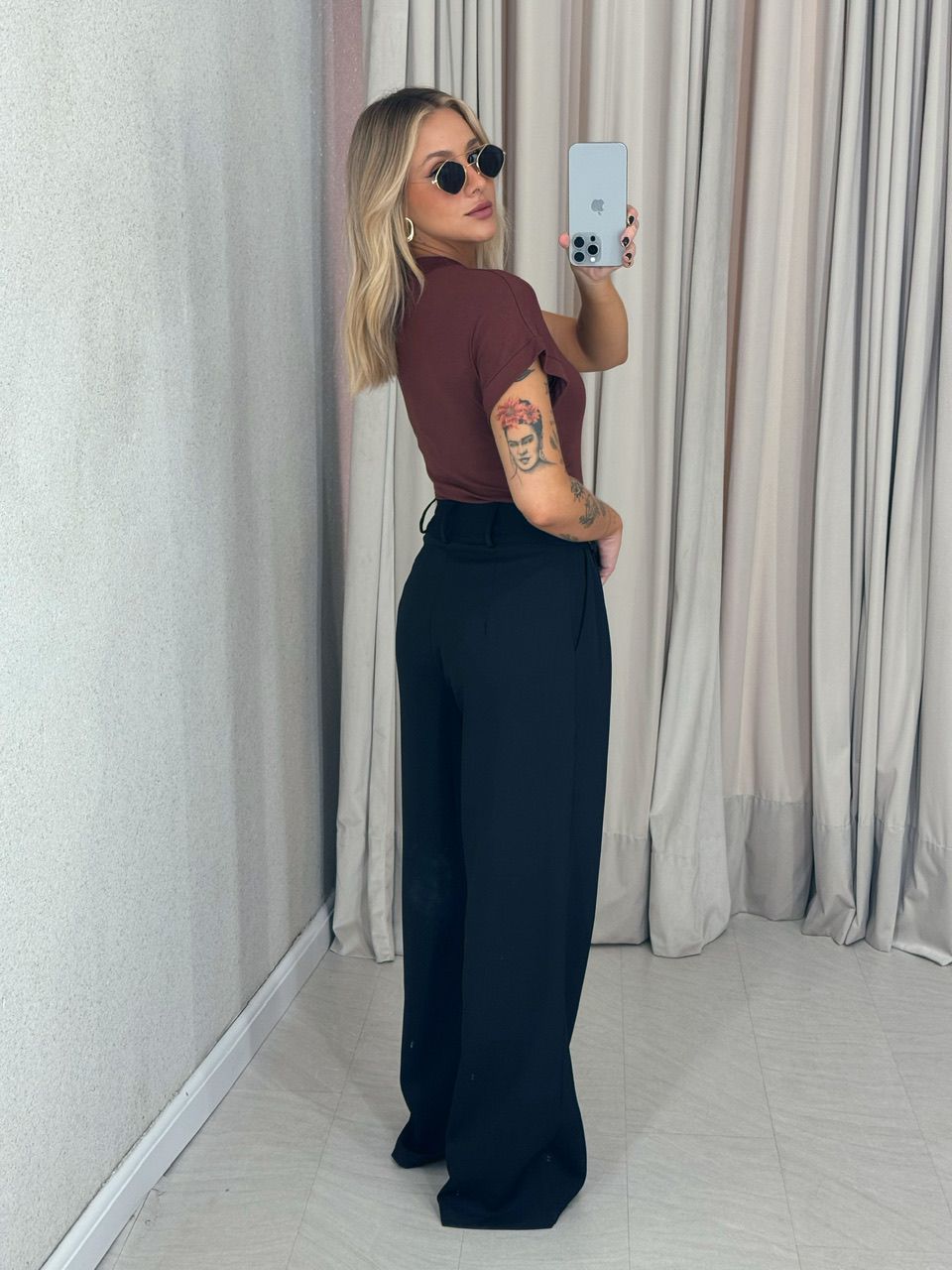 BODY LELE MANGA TERRA COTA 