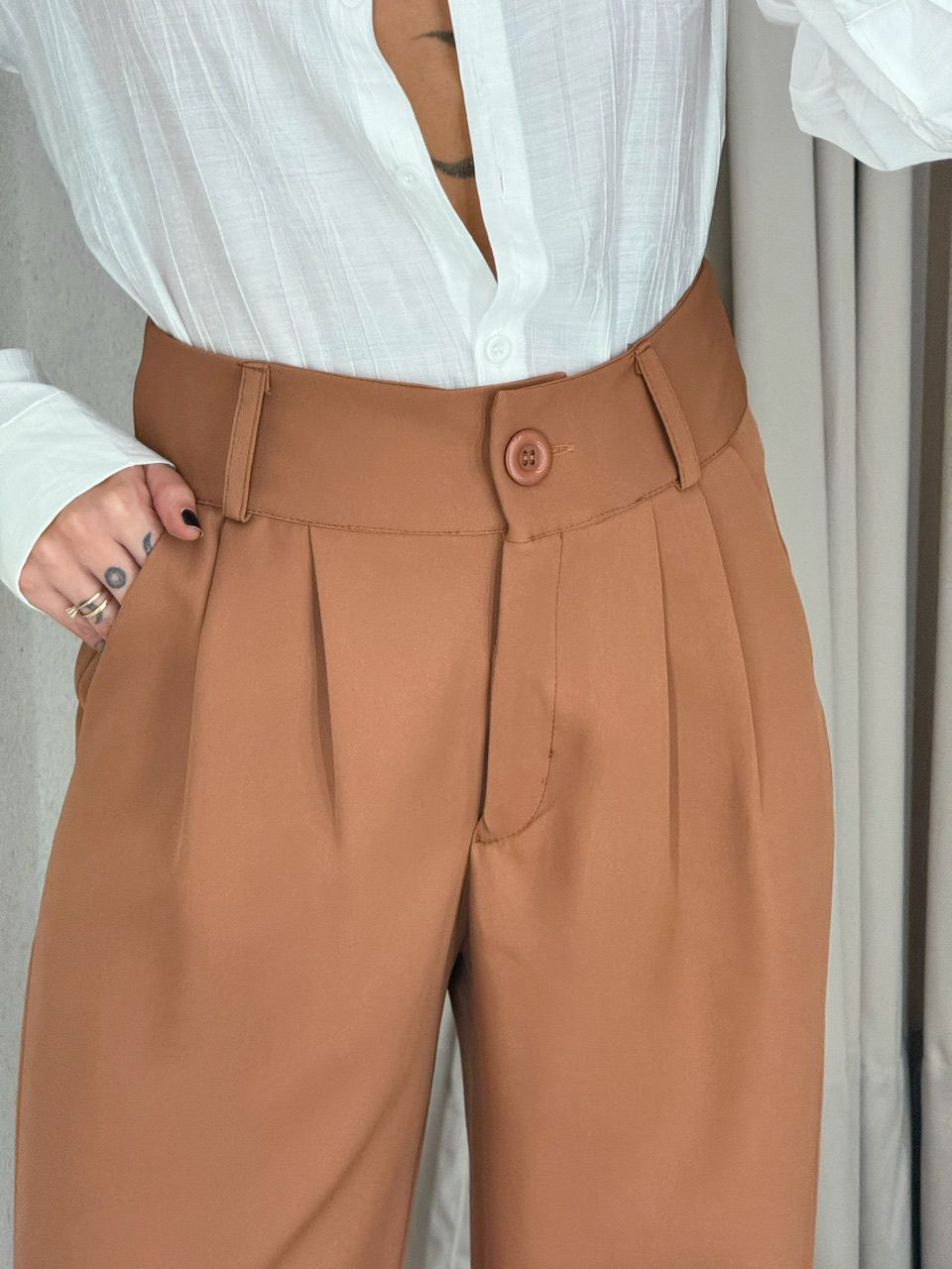 CALÇA BETÂNIA PANTALONA CAPUCCINO 