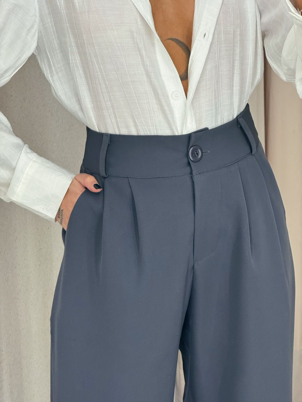 CALÇA BETÂNIA PANTALONA CHUMBO