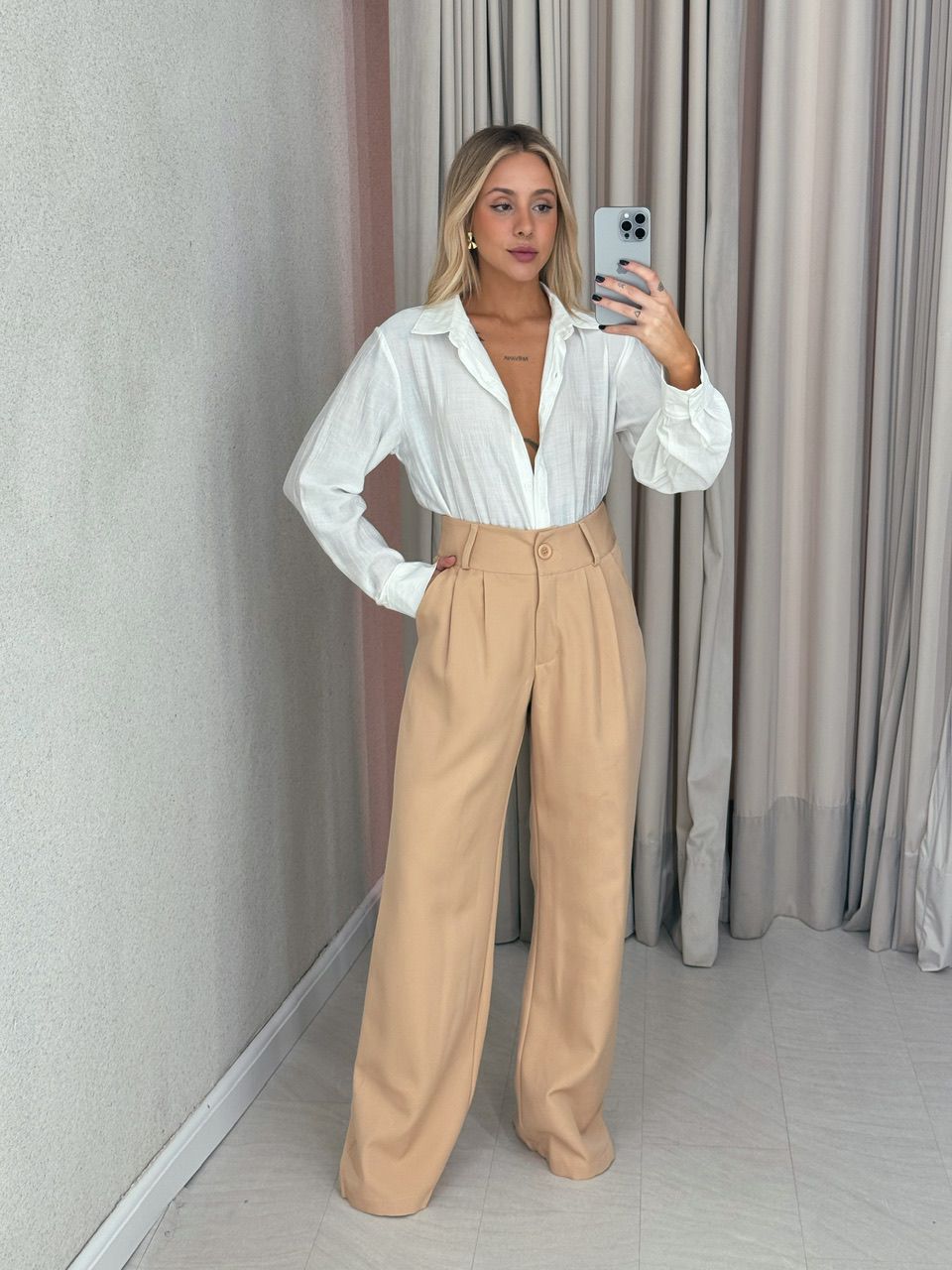 CALÇA BETÂNIA PANTALONA NUDE