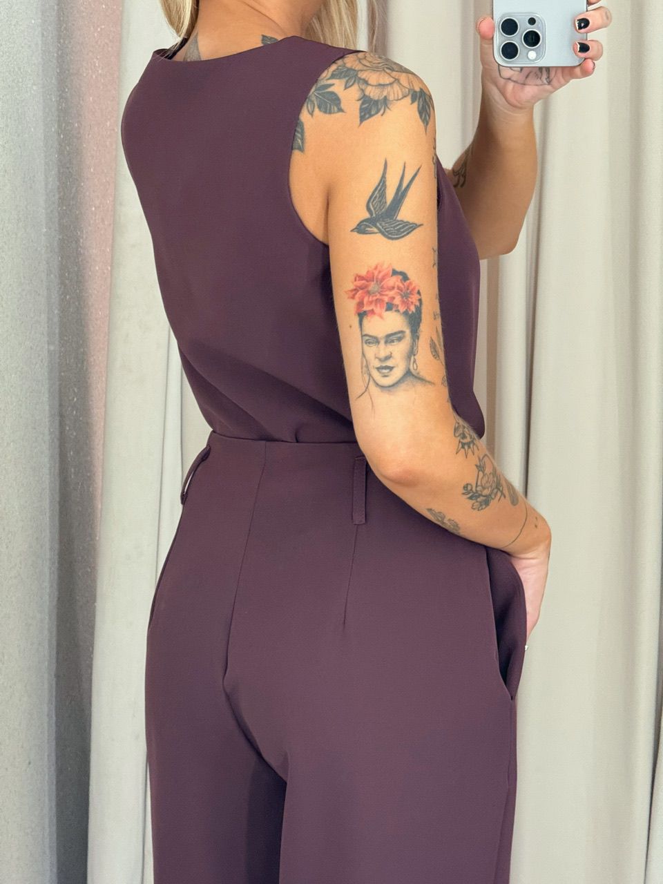 CONJUNTO LETICIA CALÇA VINHO