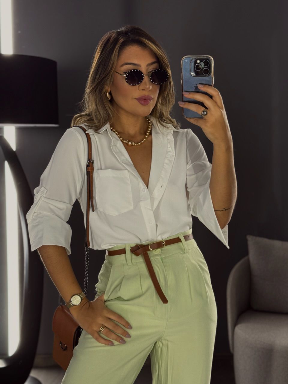 CAMISA LISA COM BOLSO OFF