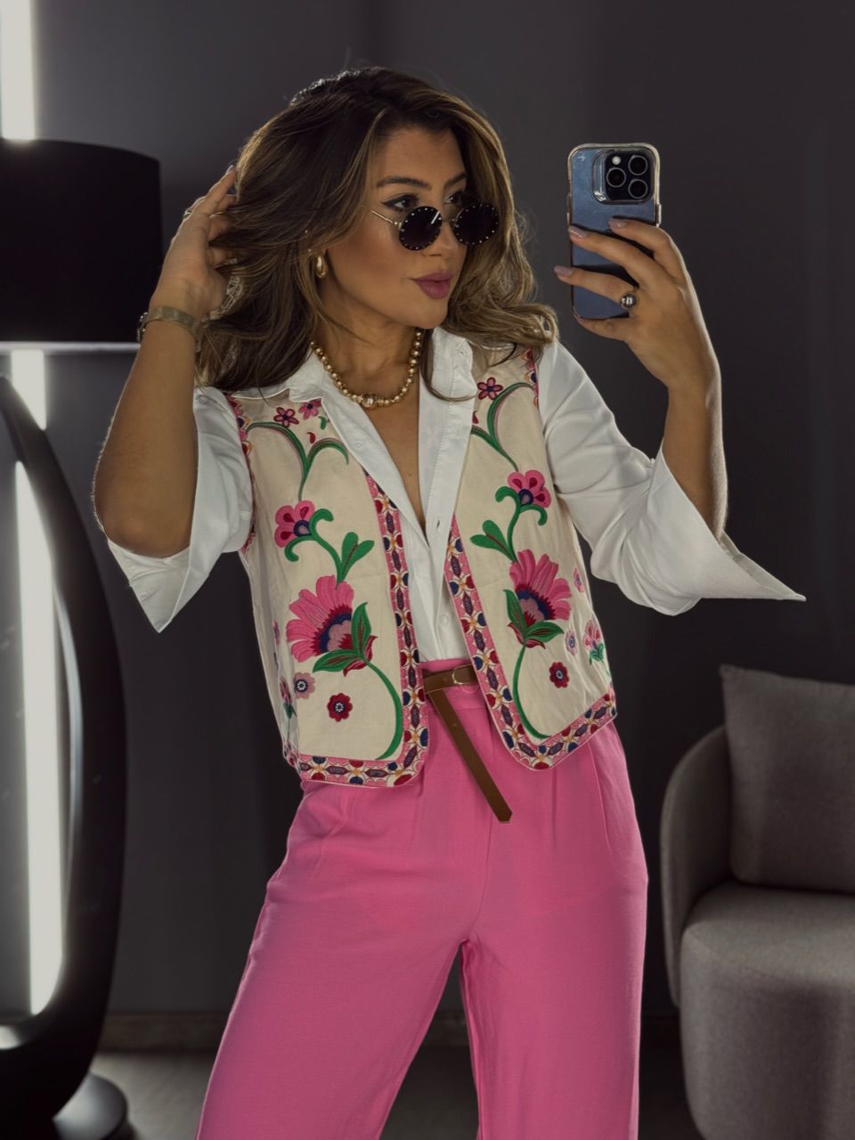 COLETE MARIA BORDADO NUDE/ROSA