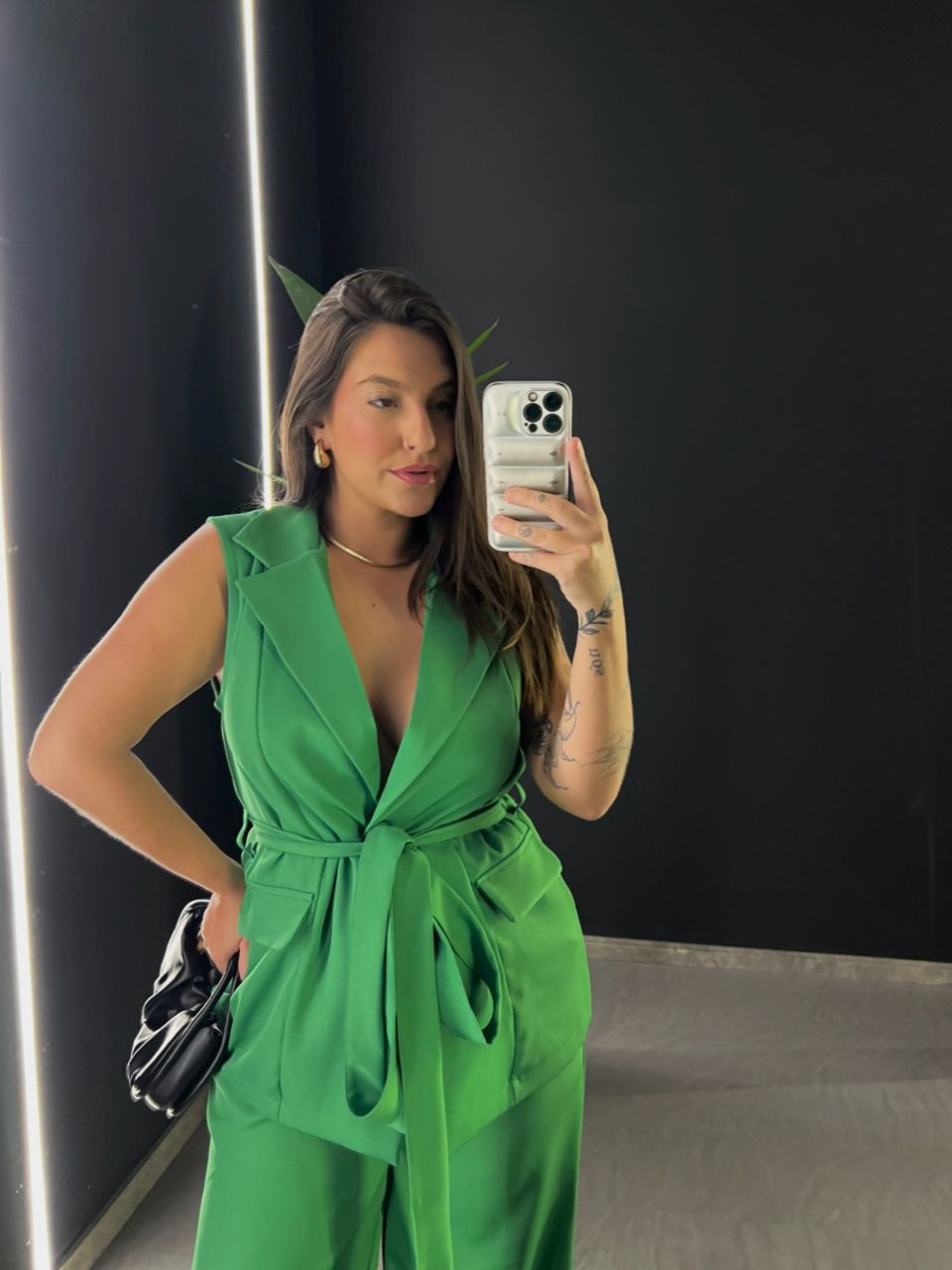 CONJUNTO CF COLETE CALÇA VERDE