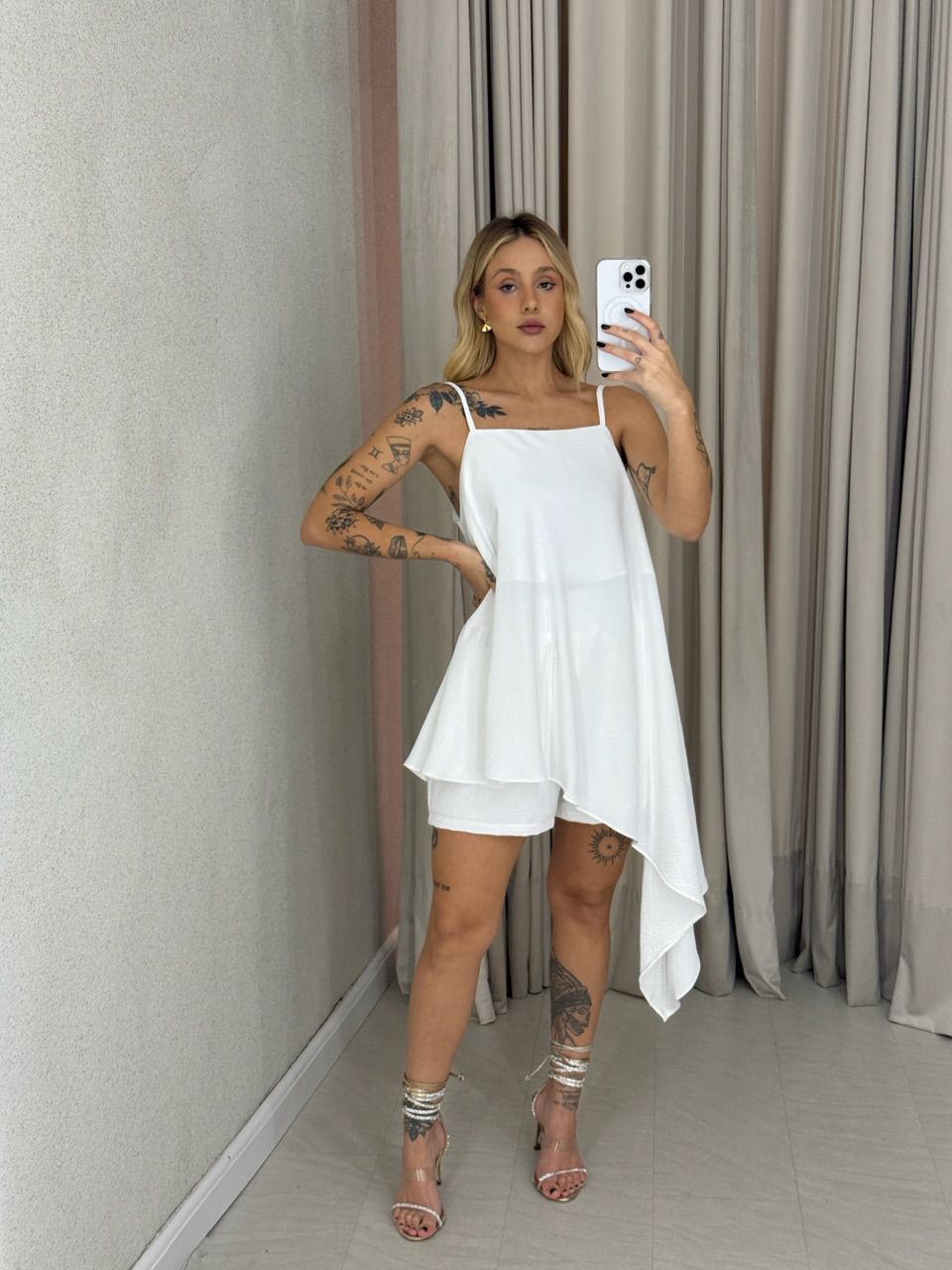BLUSA ELOA CF ASSIMÉTRICA off - 0062420048 - CAROLLA FERRARO