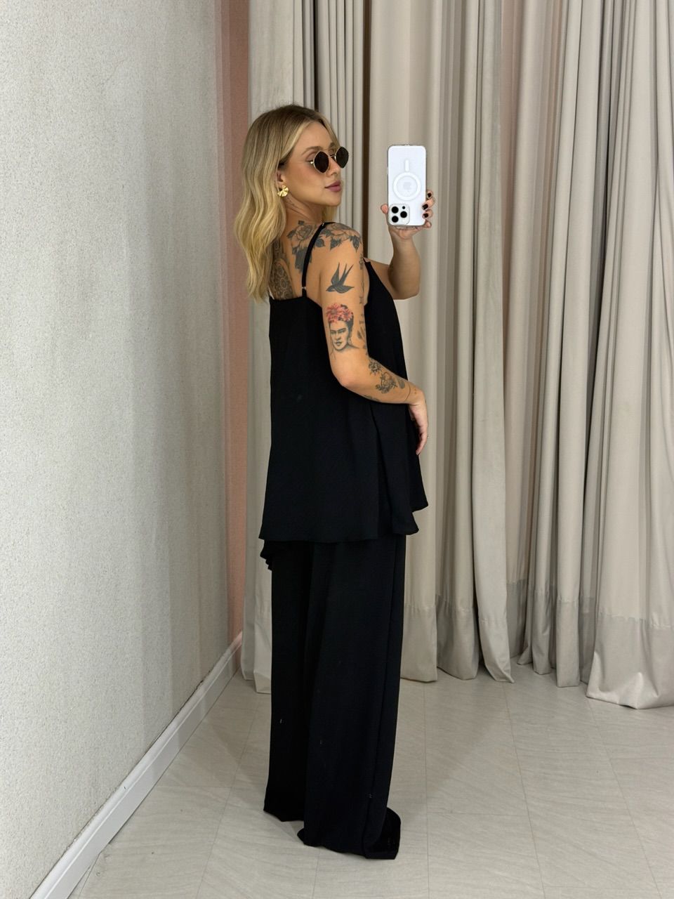 CALÇA MARIANA CF LASTEX Preta