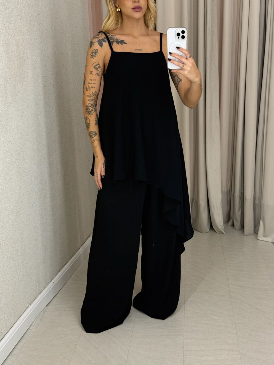 CALÇA MARIANA CF LASTEX Preta