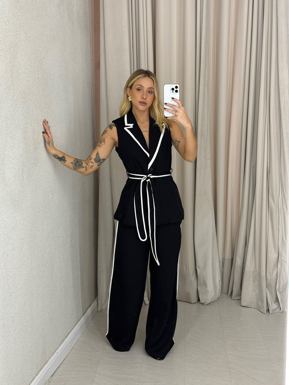CONJUNTO JÚLIA CALÇA PRETO