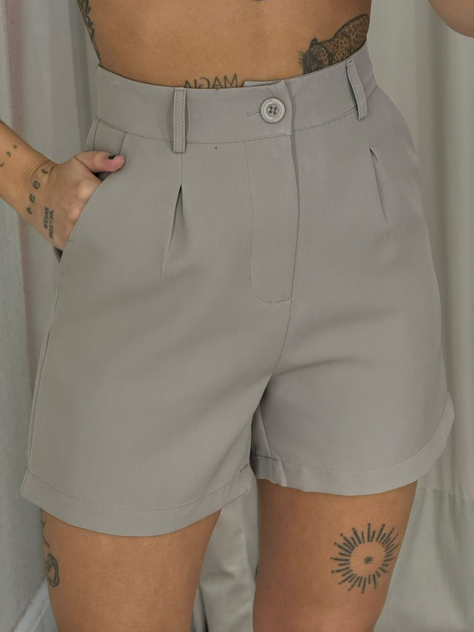 CONJUNTO LUARA SHORT CAQUI
