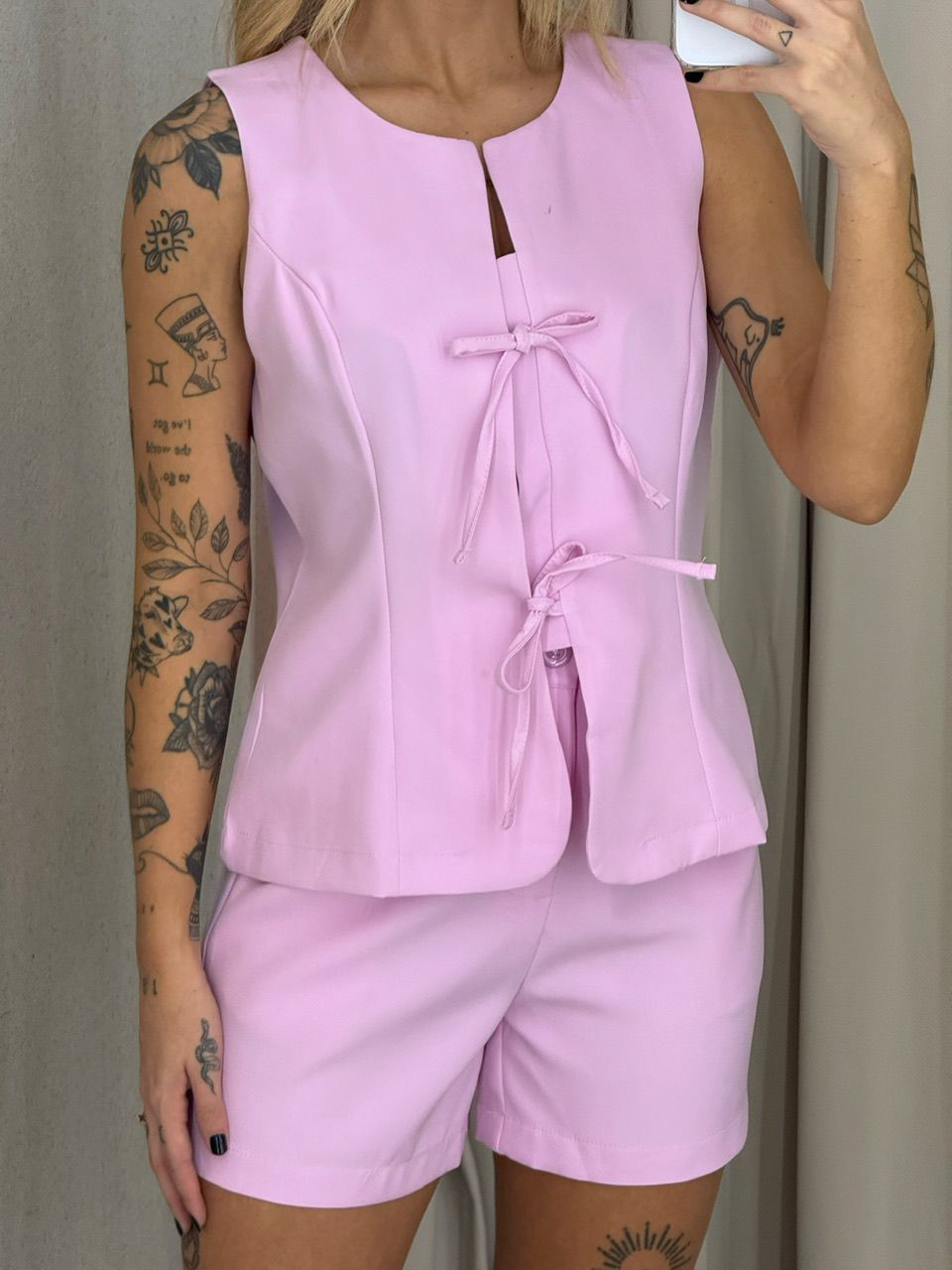 CONJUNTO LUARA SHORT LILÁS
