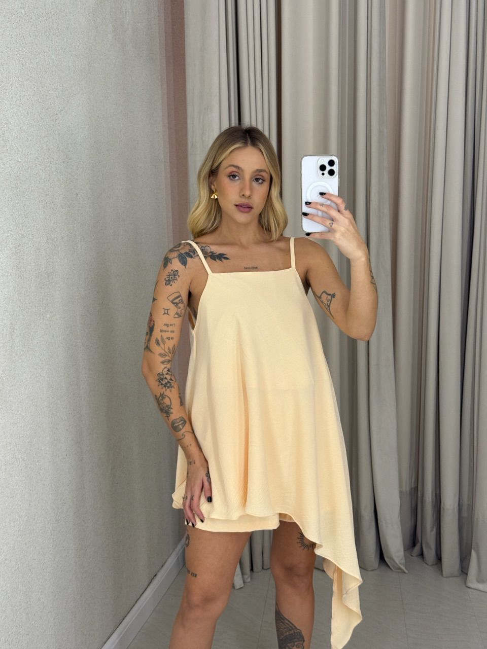 SHORT LORENA CF LASTEX Marfim