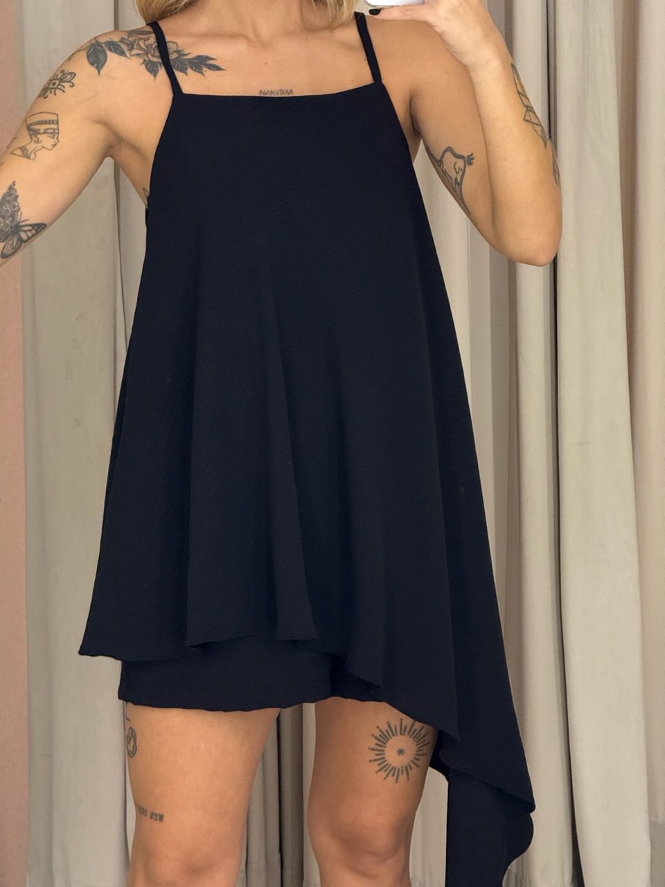 SHORT LORENA CF LASTEX preto