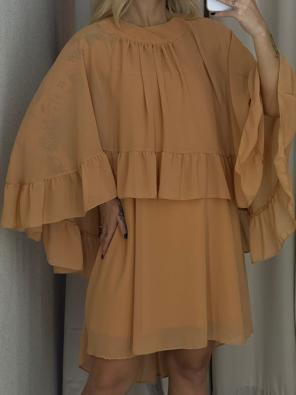 VESTIDO ELAINE CAPA Caramelo