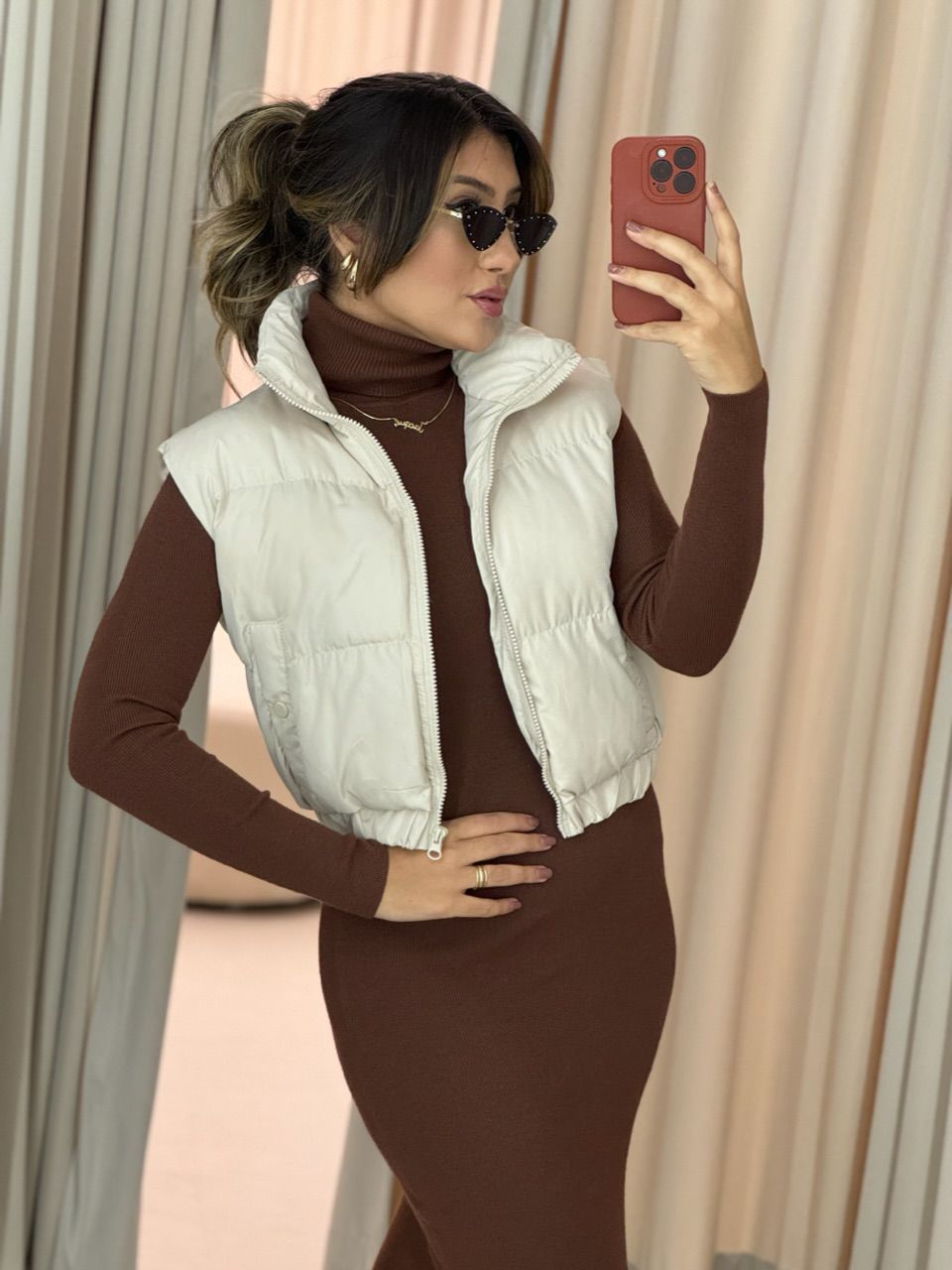 COLETE LUCIENE ACOLCHOADO MARFIM - 0051340056 - CAROLLA FERRARO