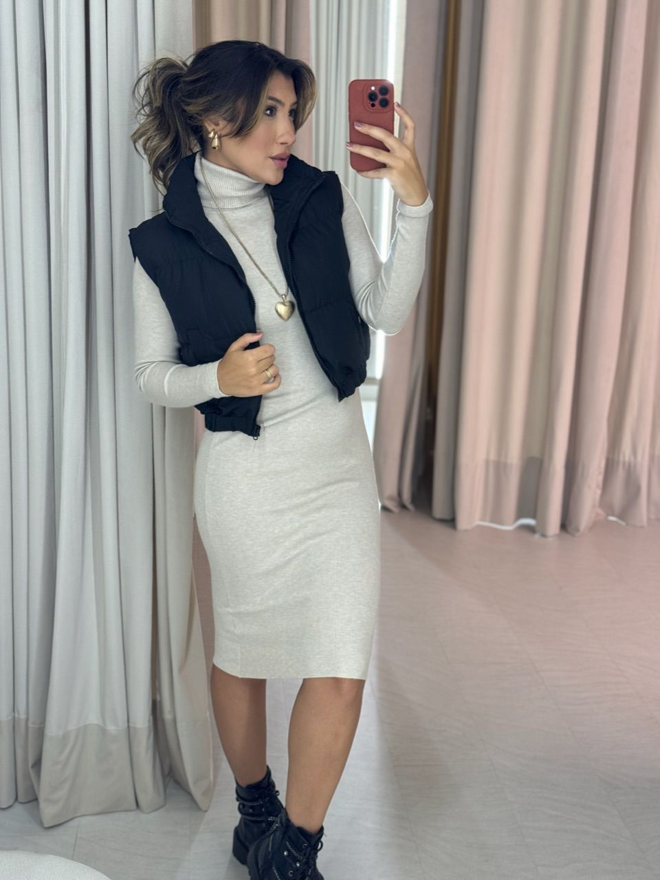 VESTIDO ÉRICA TRICOT MARFIM