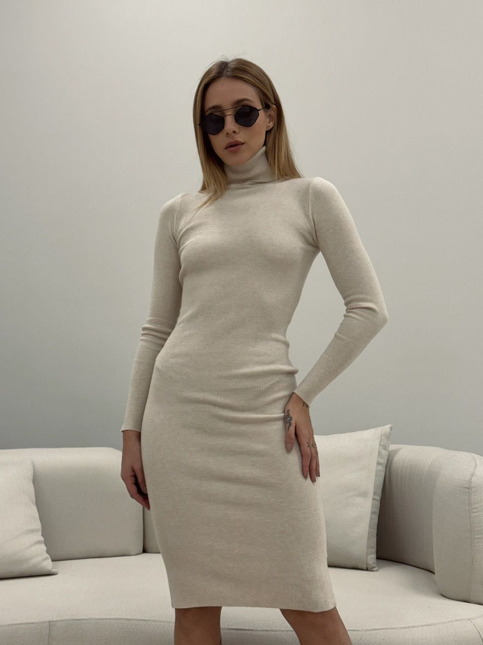 VESTIDO ÉRICA TRICOT MARFIM