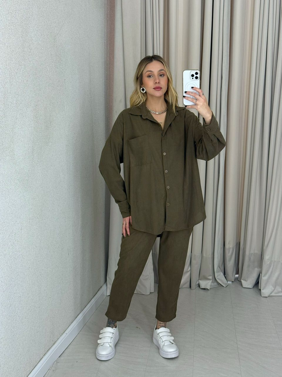 CONJUNTO CAROLINE COTELÊ MARROM