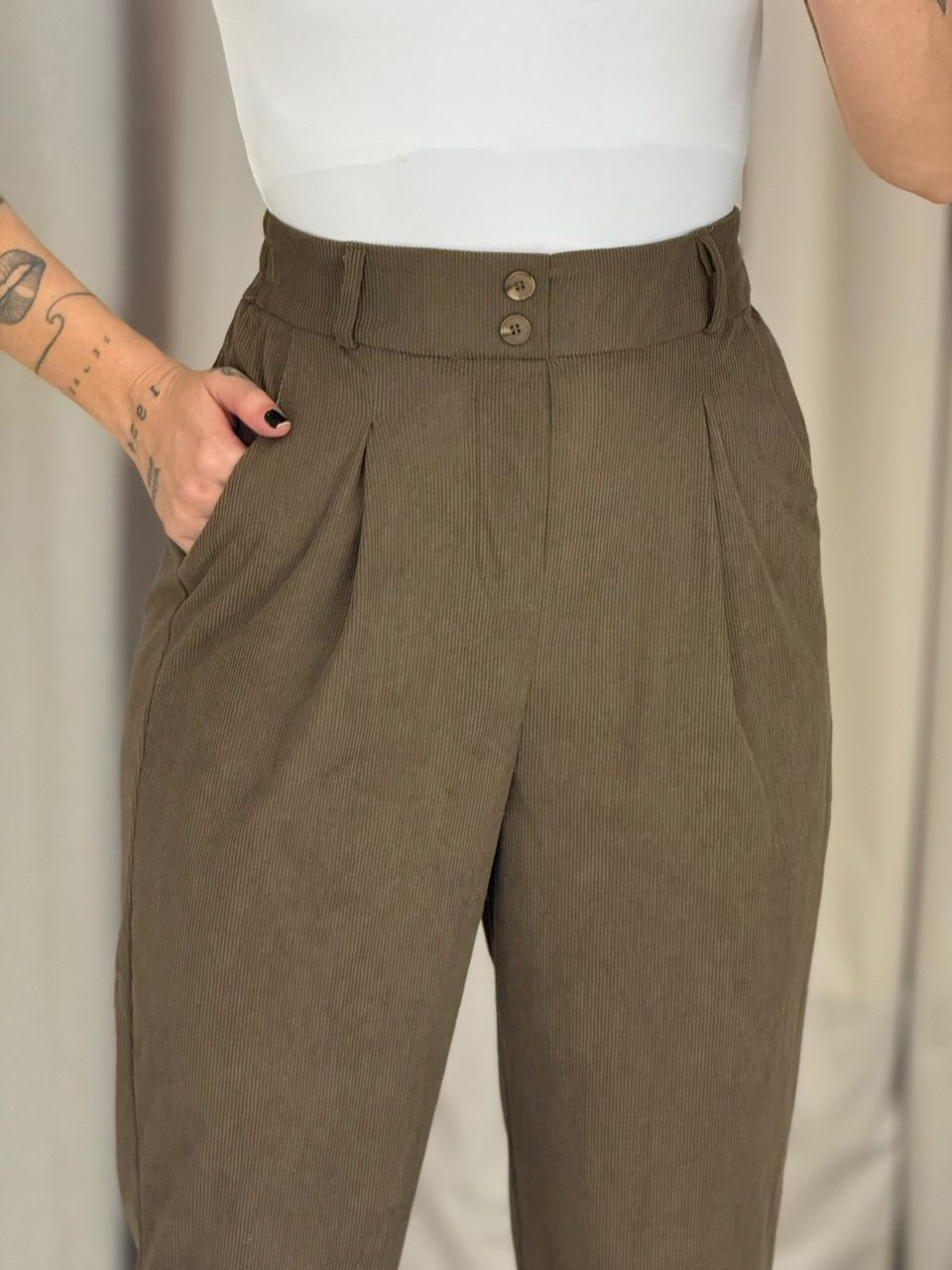 CONJUNTO CAROLINE COTELÊ MARROM