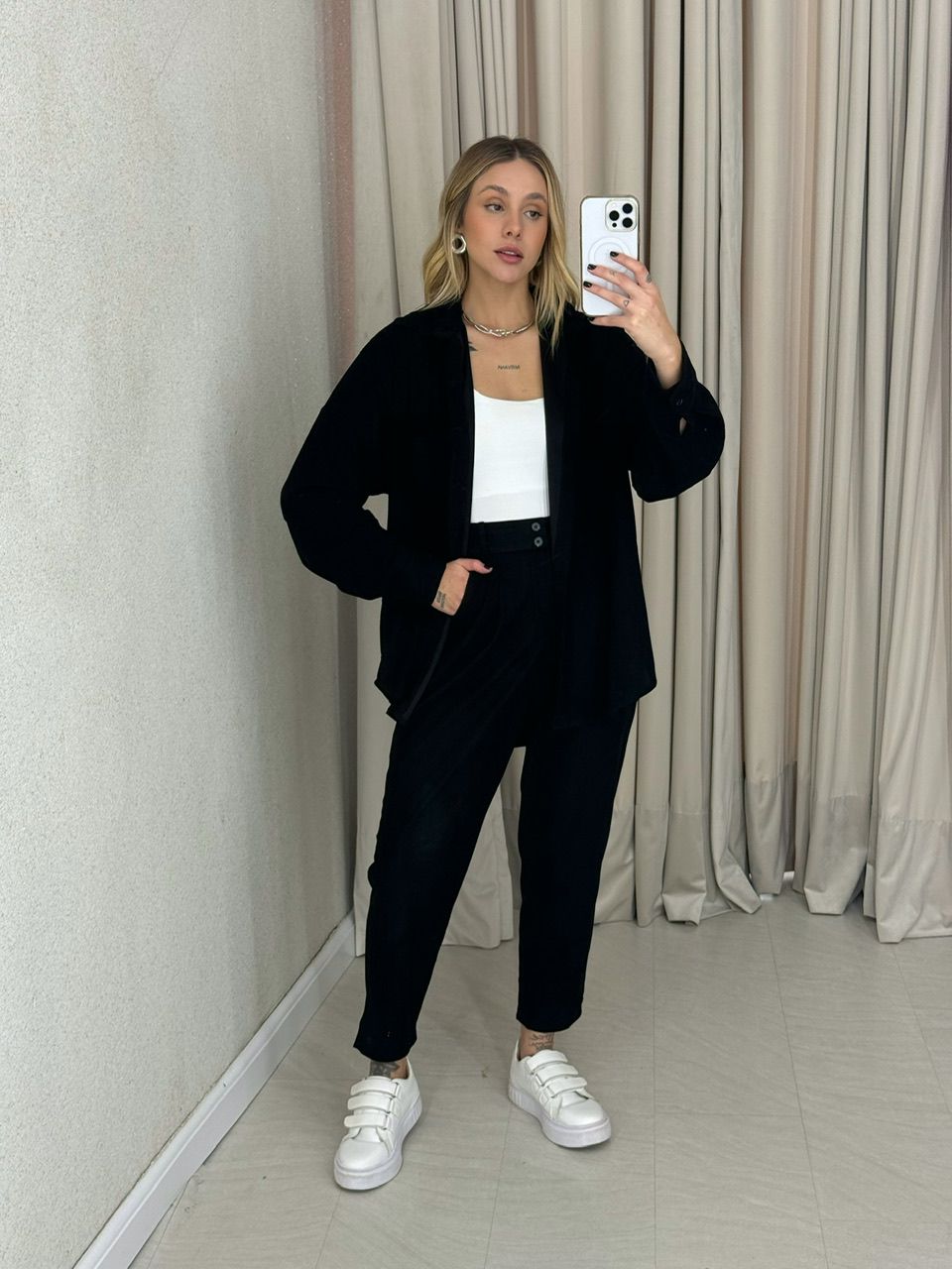 CONJUNTO CAROLINE COTELÊ PRETO