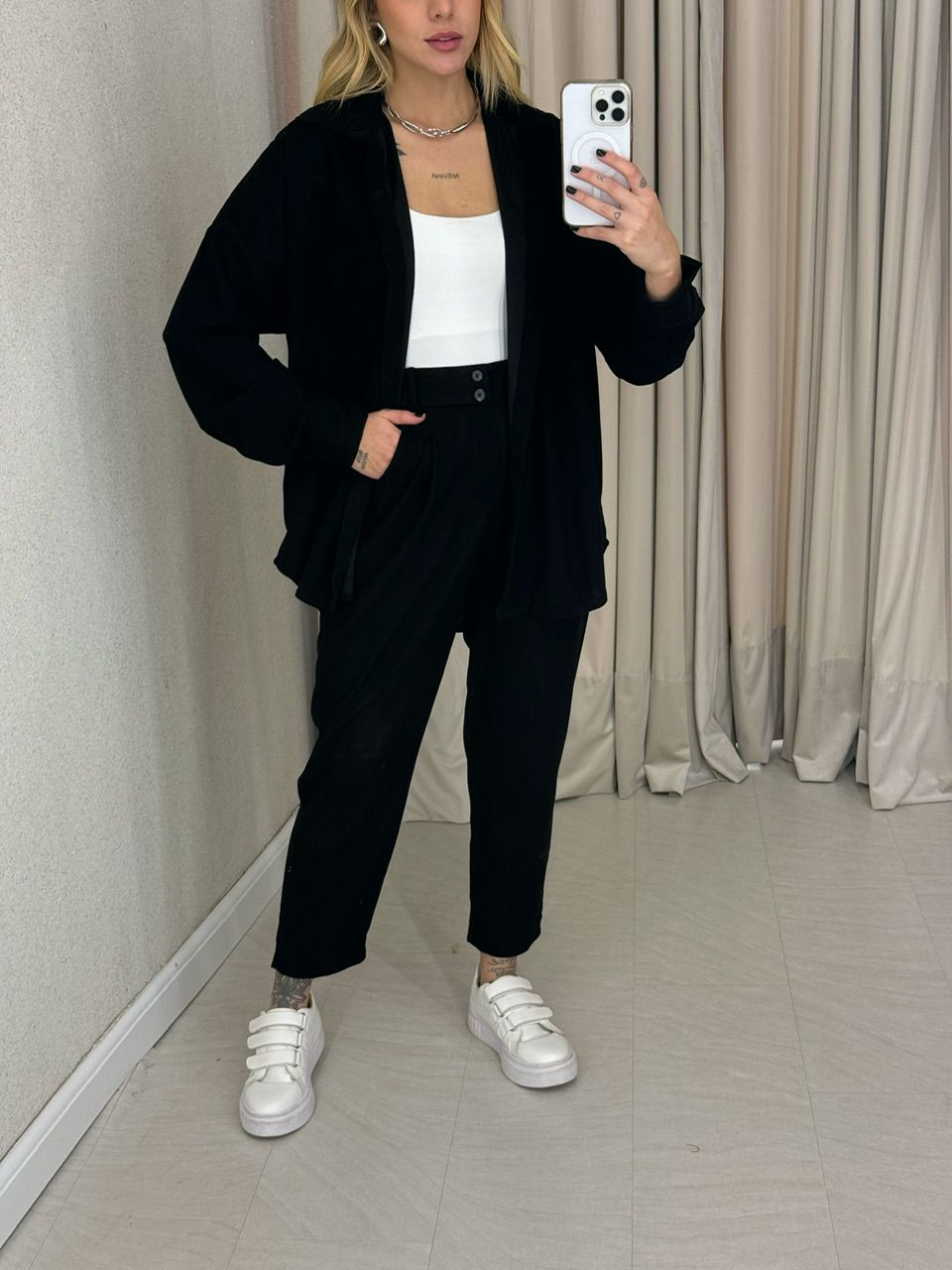 CONJUNTO CAROLINE COTELÊ PRETO