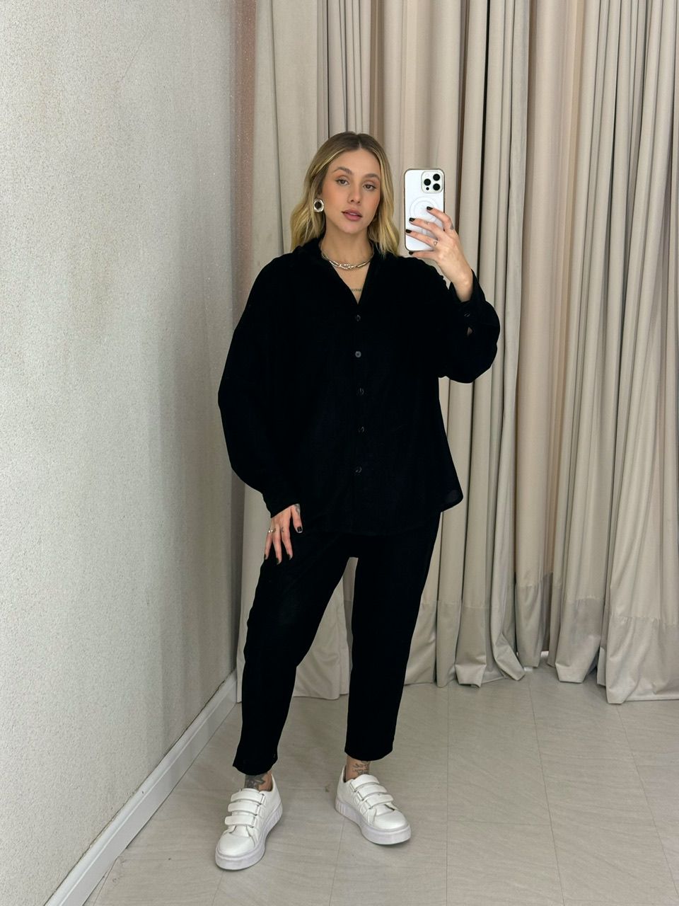 CONJUNTO CAROLINE COTELÊ PRETO