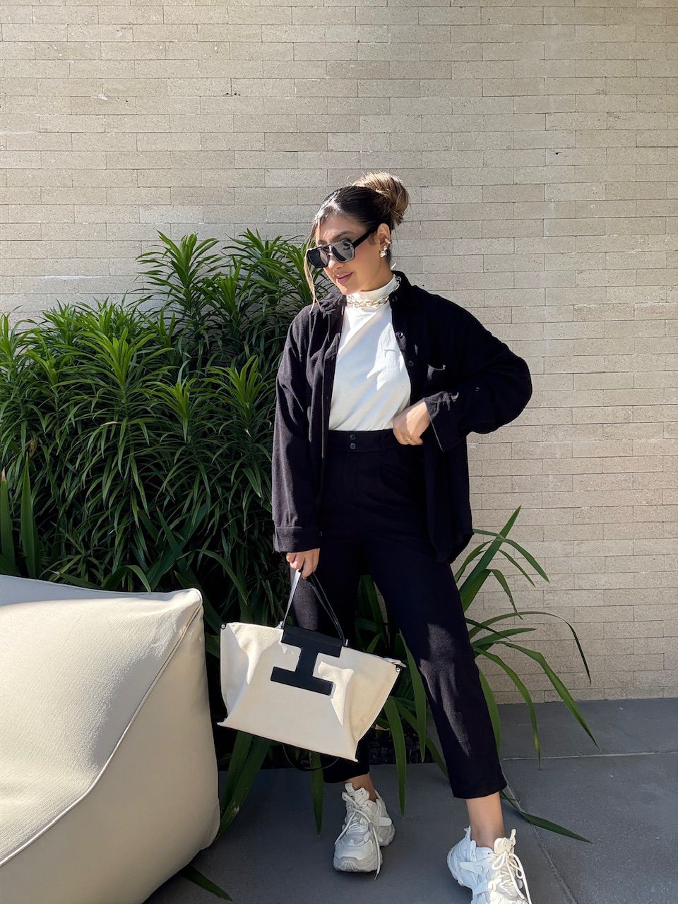 CONJUNTO CAROLINE COTELÊ PRETO - 0066000032 - CAROLLA FERRARO