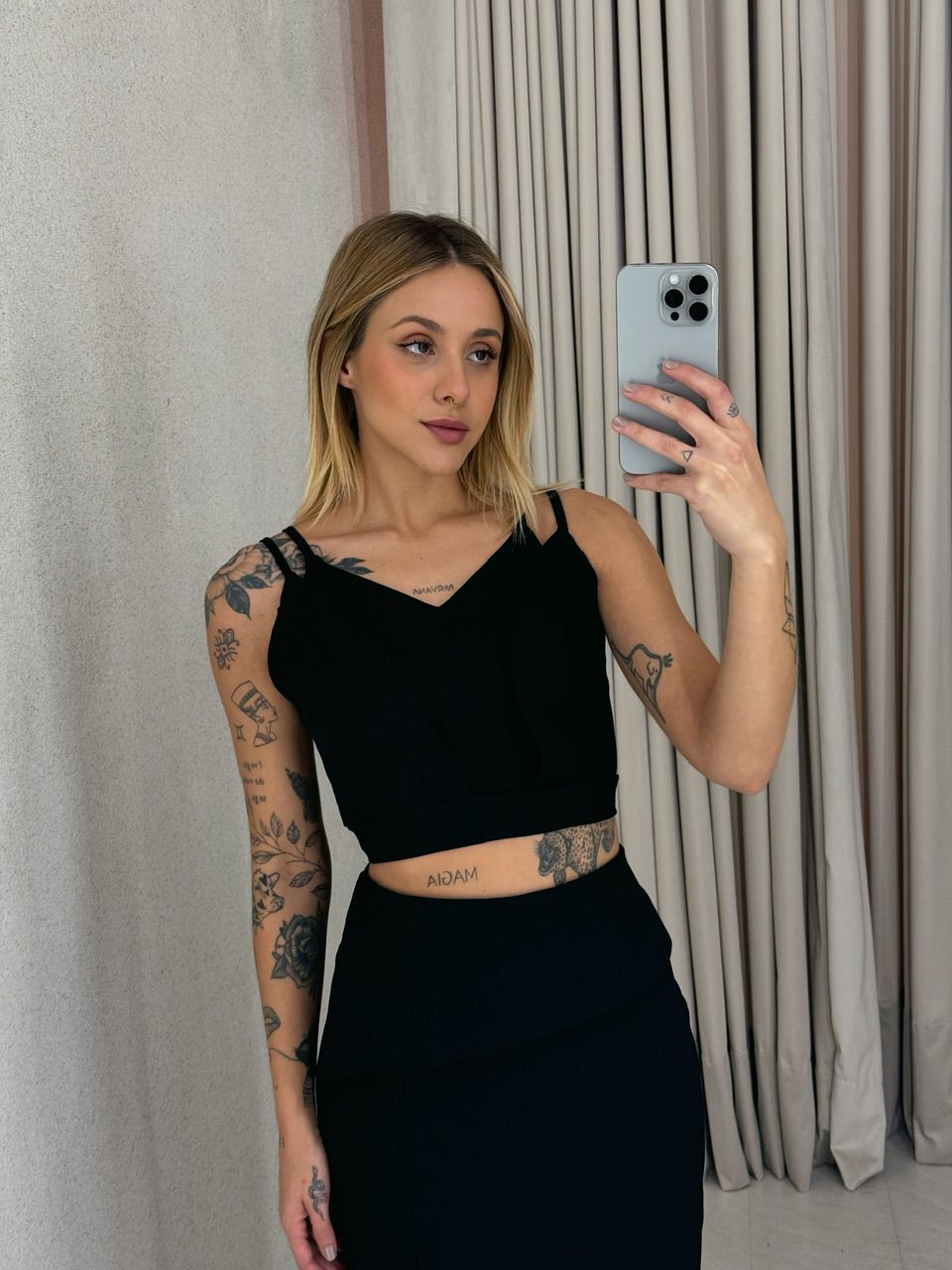 CONJUNTO MIRELA SAIA PRETO