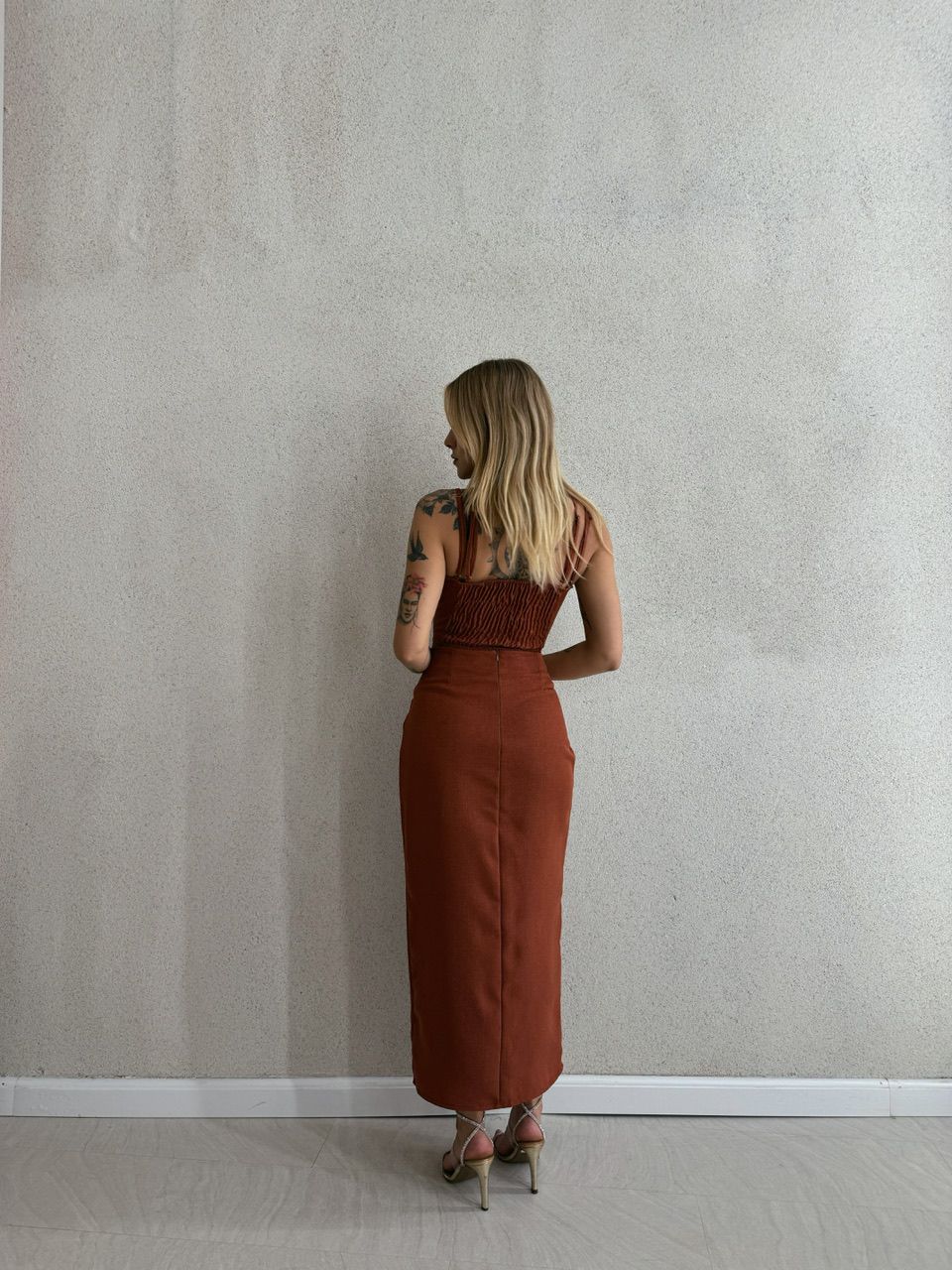 CONJUNTO MIRELA SAIA TERRACOTA