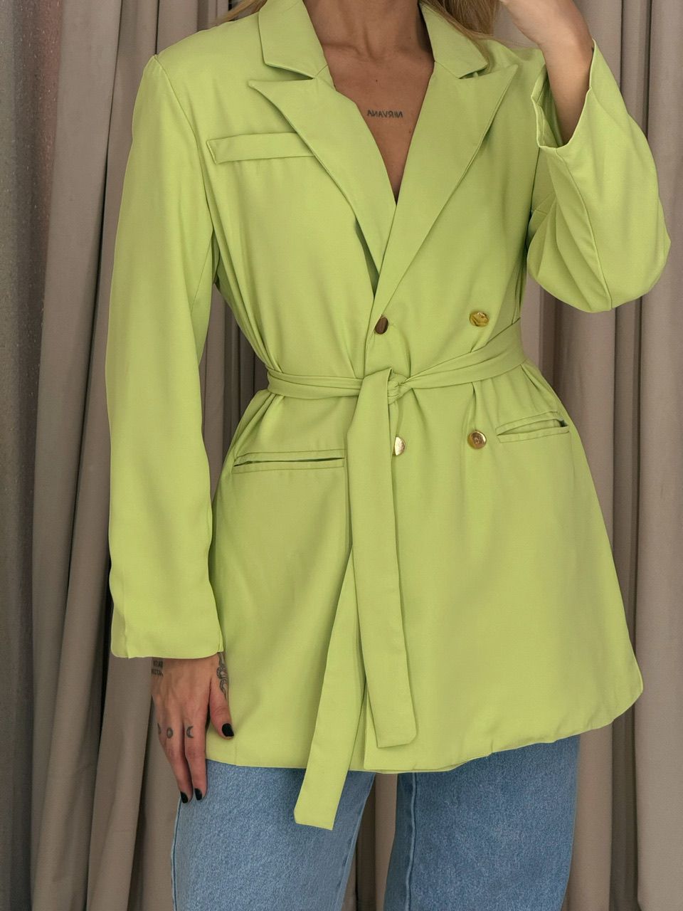 BLAZER MARIA CLARA FAIXA VERDE