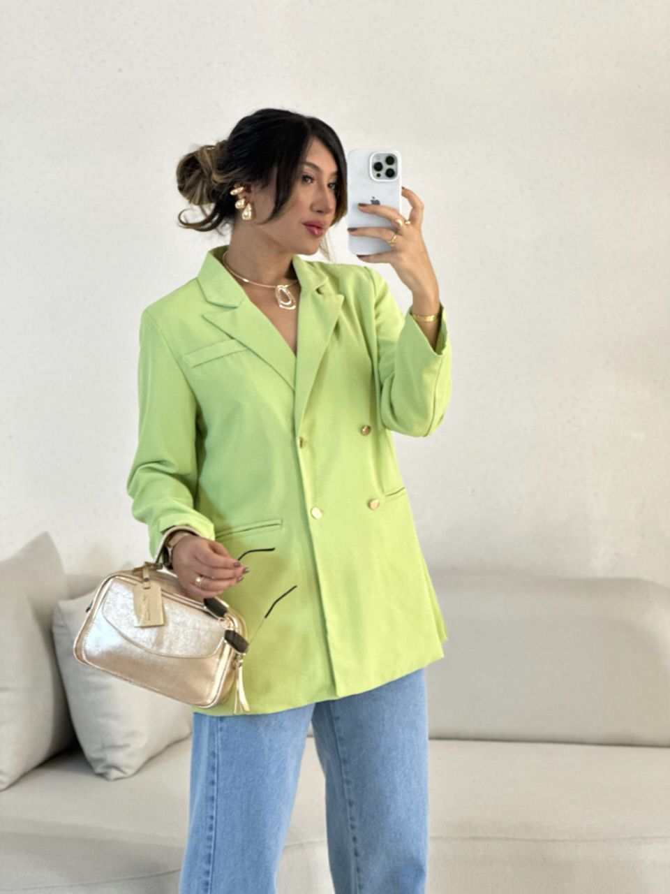 BLAZER MARIA CLARA FAIXA VERDE
