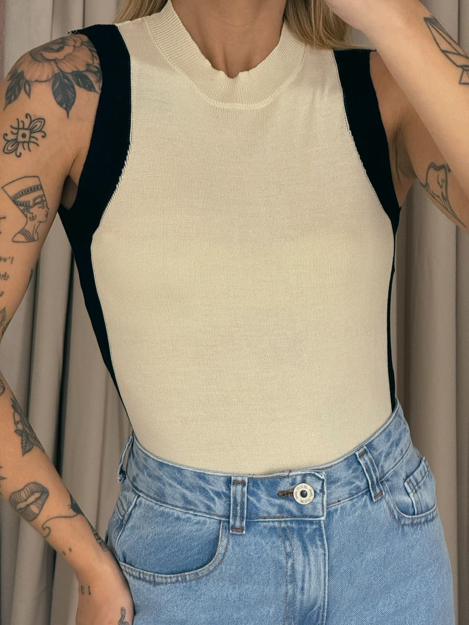 BLUSA JULIA CAVADA MARFIM