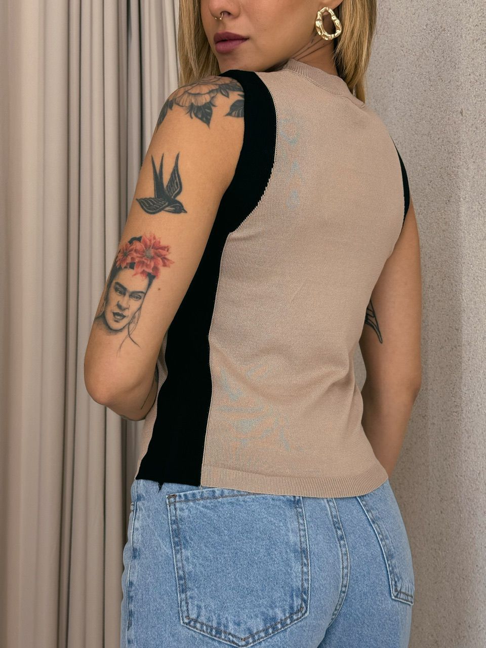 BLUSA JULIA CAVADA NUDE