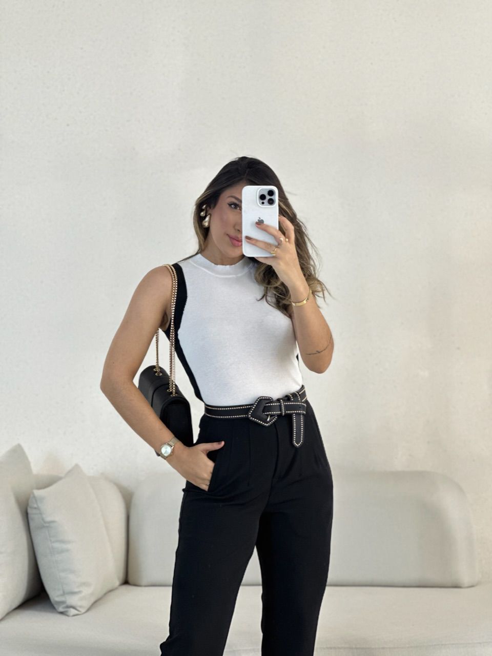BLUSA JULIA CAVADA OFF - 0055510048 - CAROLLA FERRARO