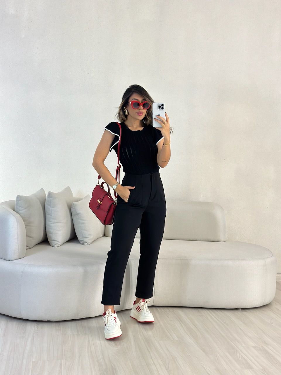 CALÇA LUIZA ALFAIATARIA PRETA