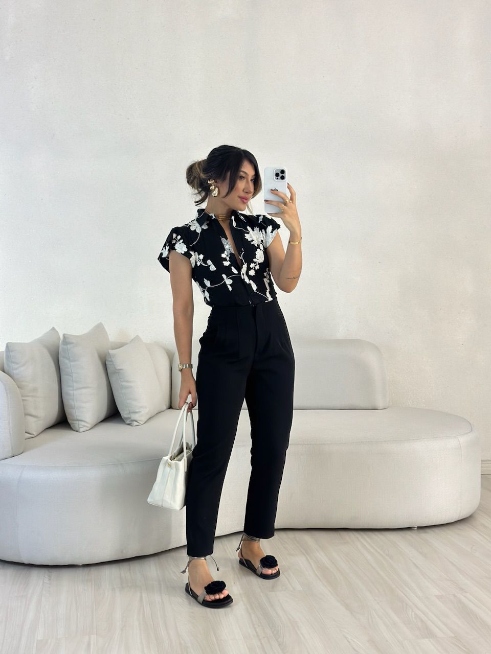 CALÇA LUIZA ALFAIATARIA PRETA