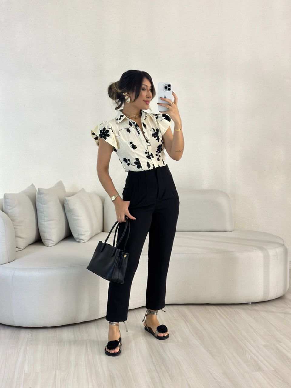 CALÇA LUIZA ALFAIATARIA PRETA