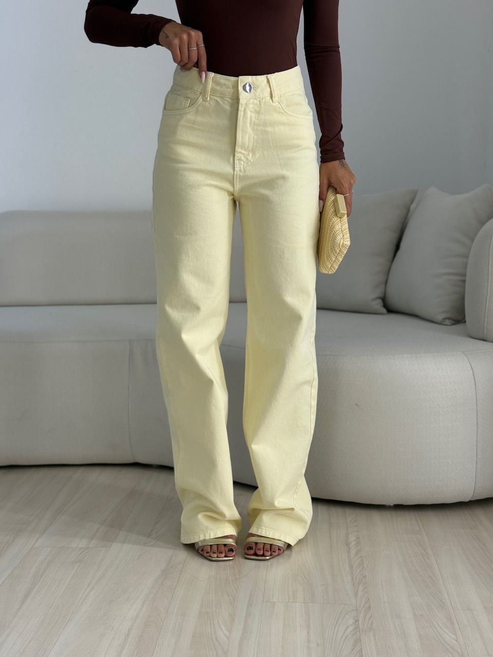 CALÇA DANDARA JEANS YELLOW BUTTER - 0067840431 - CAROLLA FERRARO