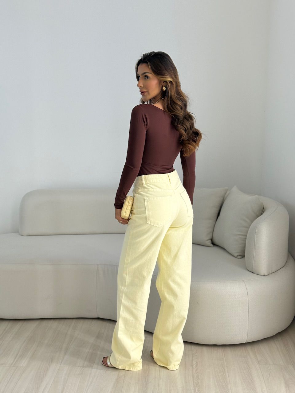CALÇA DANDARA JEANS YELLOW BUTTER