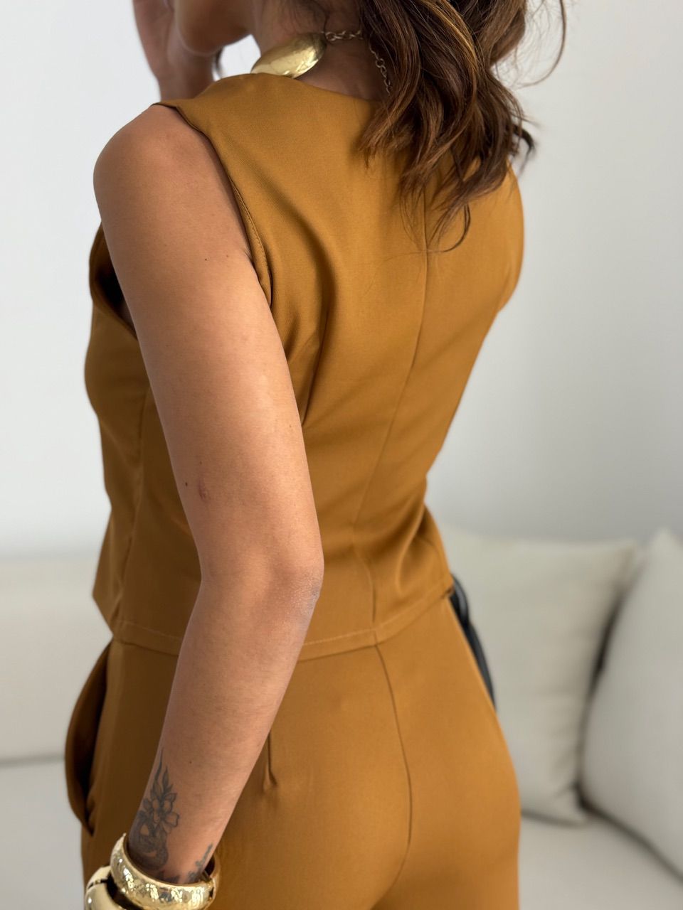 CONJUNTO ALICIA COLETE CARAMELO