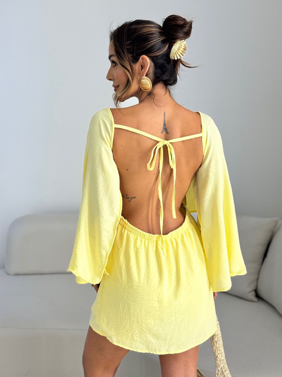 MACAQUINHO REBECA CAPA YELLOW BUTTER