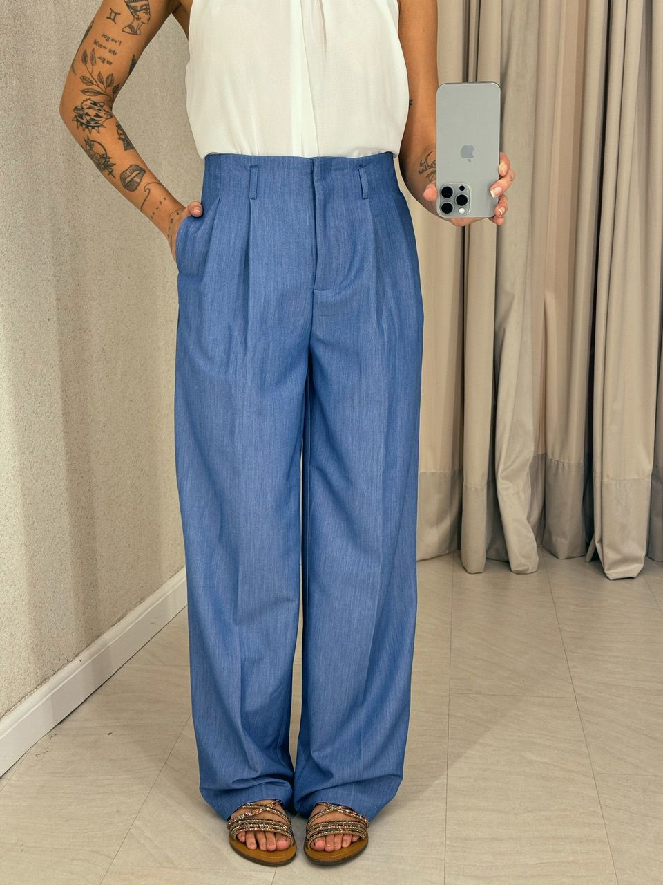 CALÇA FABIANA AZUL