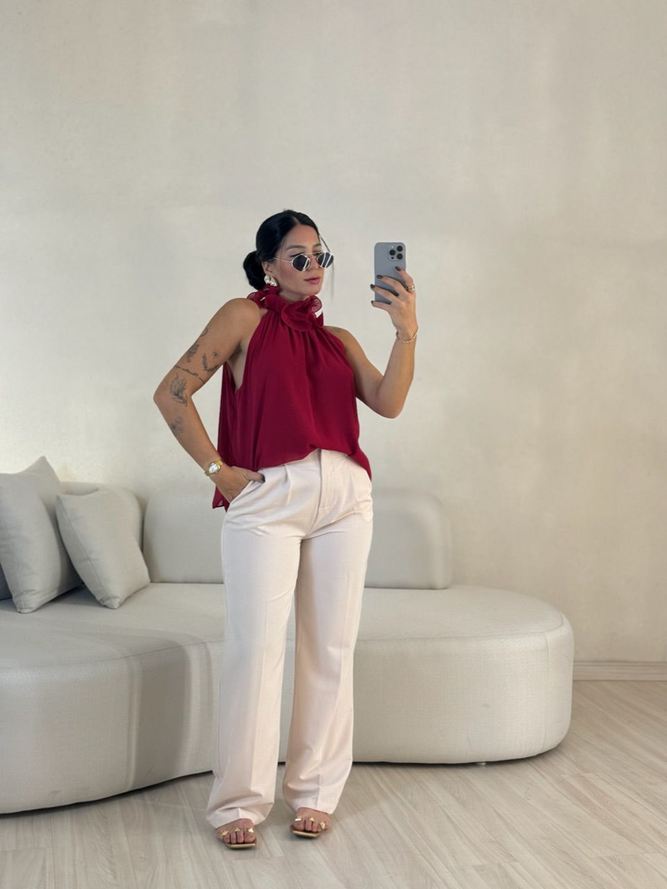 CALÇA FABIANA MARFIM