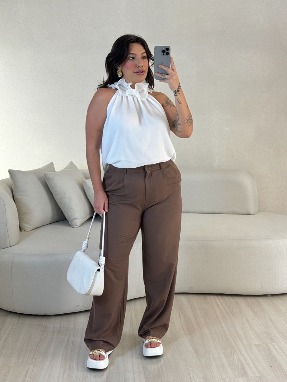 CALÇA FABIANA MARROM