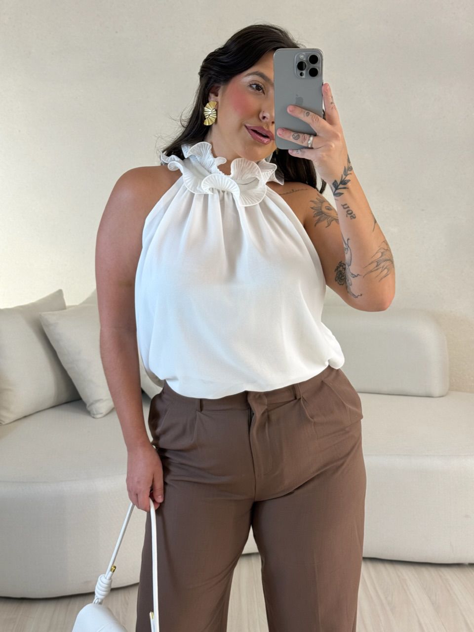 CALÇA FABIANA MARROM