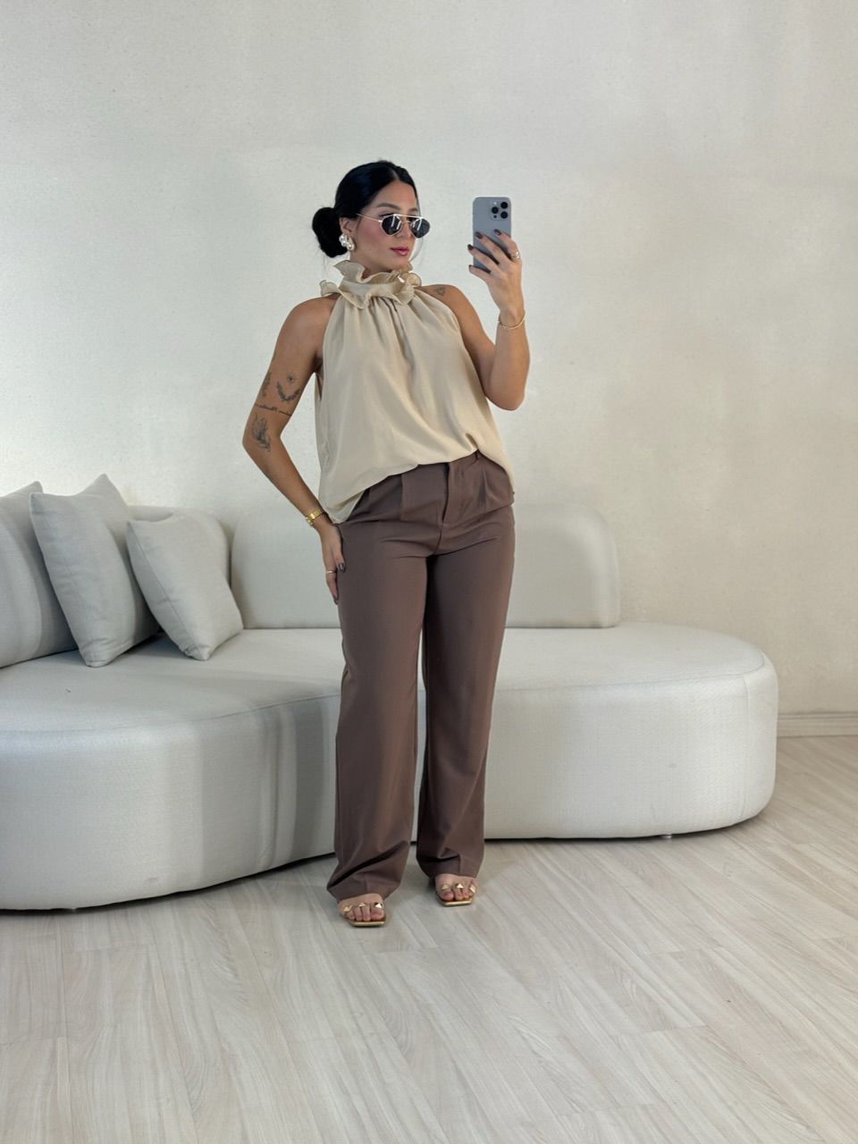 CALÇA FABIANA MARROM