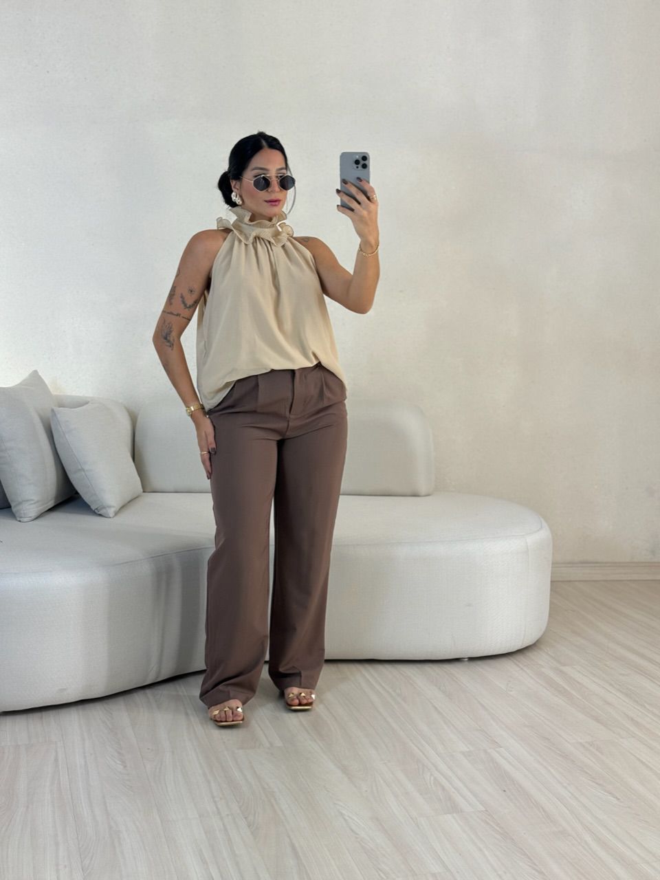 CALÇA FABIANA MARROM